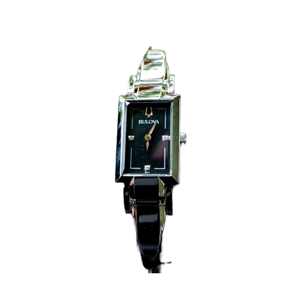 Bulova Diamond Accent Mother of Pearl Watch!